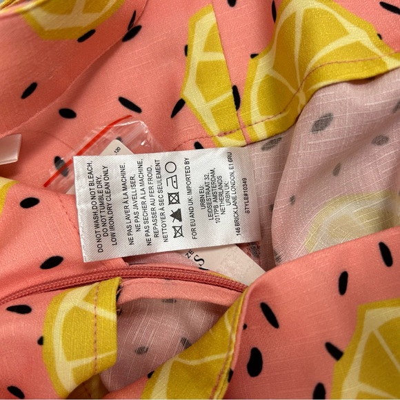 Anthropologie NEW! Lemon Shorts Overalls Romper by Hutch NWT SZXS - Picture 7 of 7